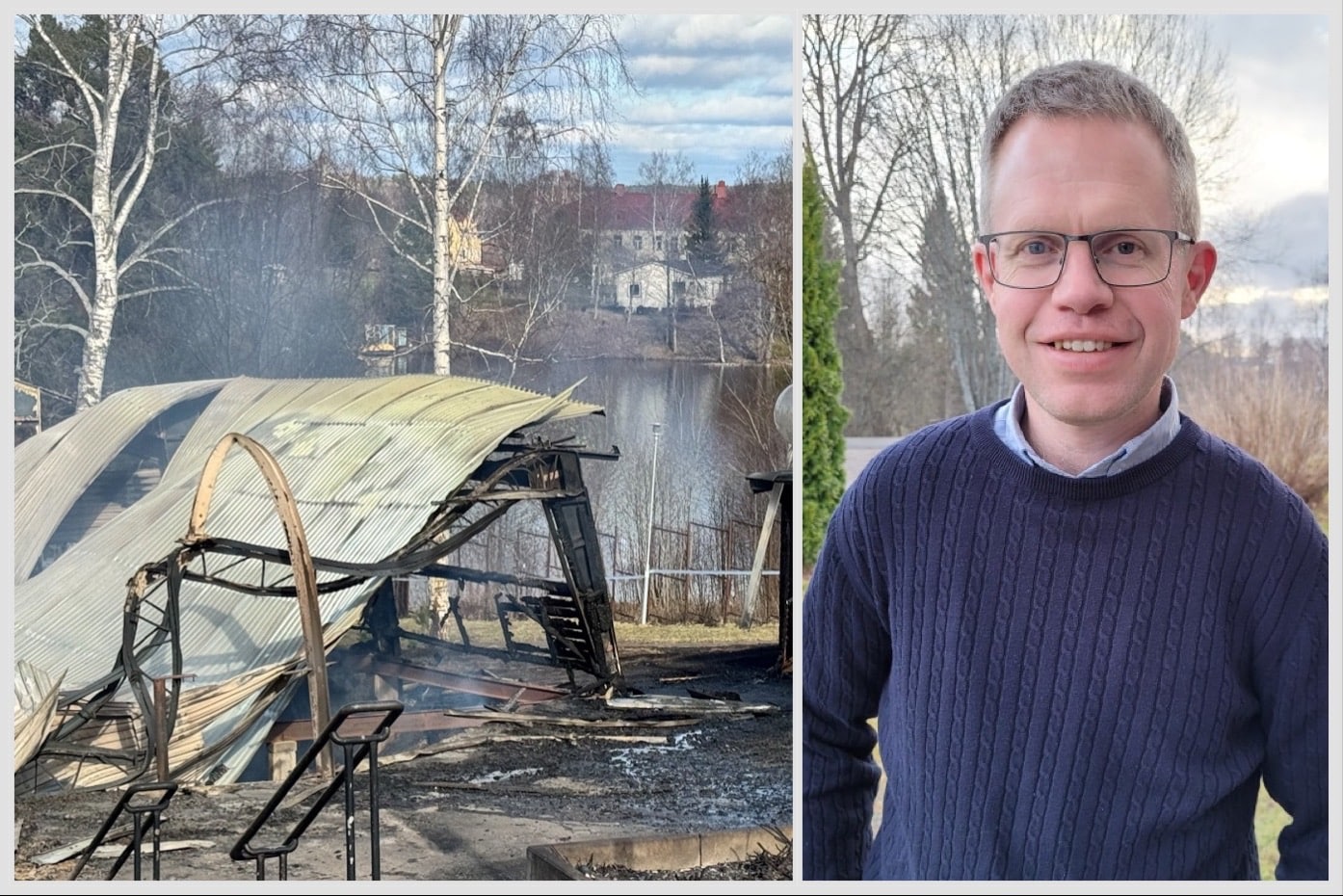 Söderbärkeparken bygger upp dansbanan efter branden