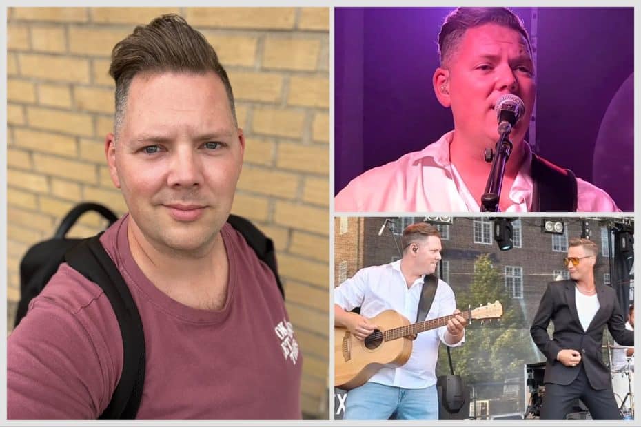 Rasmus Eriksson laddar för 16 Weeks Of Hell. Bilden nere till höger: Rasmus tillsammans med Christian Haraldsson som gjorde 16 Weeks under den andra säsongen. Foto: Privat